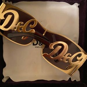 Authentic Gold D&G sunglasses
